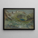 View of Lake d'Espingo and the Espingo Cirque in the Pyrenees - Eugène-Emmanuel Viollet-le-Duc — framed artwork on a wall