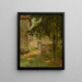 Entrance of the farm Vezronce by Morestel Isère - Eugène Baudin — framed artwork on a wall