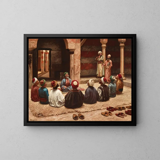Le Dhikr - Eugène Baugnies — framed artwork on a wall