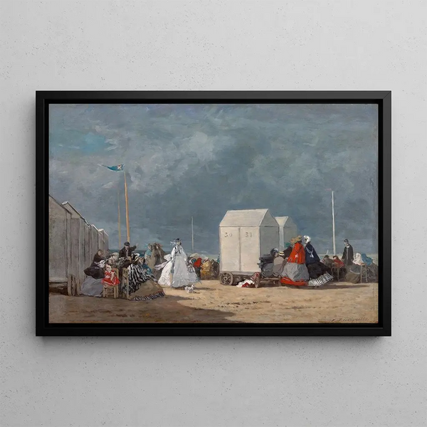 Approaching Storm - Eugène Boudin — framed artwork on a wall