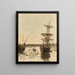 Avant-port de Trouville - Eugène Boudin — framed artwork on a wall