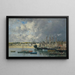 Bateaux ancrés dans le port de Portrieux - Eugène Boudin — framed artwork on a wall