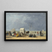 L'heure du bain à Deauville - Eugène Boudin — framed artwork on a wall
