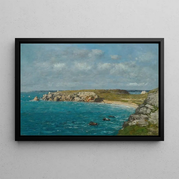 Camaret La Pointe du Toulinguet - Eugène Boudin — framed artwork on a wall