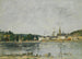 Caudebec-en-Caux, the Seine Quay - Eugène Boudin — artwork view