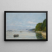 Caudebec-en-Caux, Boats on the Seine - Eugène Boudin — framed artwork on a wall
