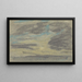 Clouds above the sea - Eugène Boudin — framed artwork on a wall