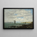 Côte de Bretagne - Eugène Boudin — framed artwork on a wall