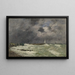 Coup de Vent devant Frascati, Le Havre - Eugène Boudin — framed artwork on a wall