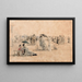 Crinolines sur la Plage de Trouville - Eugène Boudin — framed artwork on a wall