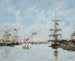 Deauville painting, the Mare Haute basin - Eugène Boudin — artwork view
