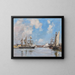 Deauville painting, the Mare Haute basin - Eugène Boudin — framed artwork on a wall
