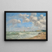 Deauville, la plage marée montante - Eugène Boudin — framed artwork on a wall