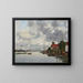 Pont de Dordrecht sur la Meuse - Eugène Boudin — framed artwork on a wall