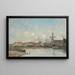 Dunkerque Old Basin - Eugène Boudin — framed artwork on a wall