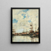 Dunkerque sailboats quay - Eugène Boudin — framed artwork on a wall