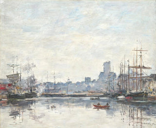 The Port in Foggy Weather - Eugène Boudin — artwork view