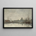 Fécamp, the port - Eugène Boudin — framed artwork on a wall
