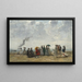 Figures sur la plage - Eugène Boudin — framed artwork on a wall