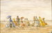 Figures sur la plage de Trouville - Eugène Boudin — artwork view