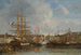 Celebration in the Honfleur Basin - Eugène Boudin — artwork view