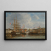 Celebration in the Honfleur Basin - Eugène Boudin — framed artwork on a wall