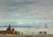 Honfleur Painting, fishermen on the beach - Eugène Boudin — artwork view