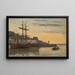 Honfleur Sailboats - Eugène Boudin — framed artwork on a wall