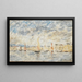 Honfleur, the port - Eugène Boudin — framed artwork on a wall