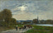 Hôpital-Camfrout Village and Estuary - Eugène Boudin — artwork view