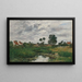 La Maison du fermier, environs de Dunkerque - Eugène Boudin — framed artwork on a wall