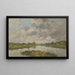 La rivière morte, Deauville - Eugène Boudin — framed artwork on a wall