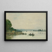 La Seine at Caudebec-en-Caux - Eugène Boudin — framed artwork on a wall