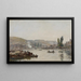 La Seine Rouen La Seine à Rouen - Eugène Boudin — framed artwork on a wall