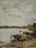 La Touques le matin - Eugène Boudin — artwork view