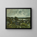 La Touques near Deauville - Eugène Boudin — framed artwork on a wall