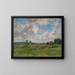 La vallée de la Touques - Eugène Boudin — framed artwork on a wall