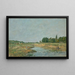 Laveuses au bord de la rivière - Eugène Boudin — framed artwork on a wall