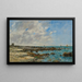 Le Croisic, seaside - Eugène Boudin — framed artwork on a wall