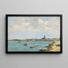 Le Croisic vue générale prise de Pempron - Eugène Boudin — framed artwork on a wall