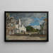 Le Faou, a corner of the village - Eugène Boudin — framed artwork on a wall