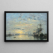 Le Havre, bassin de l'Eure - Eugène Boudin — framed artwork on a wall