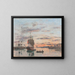Le Havre, the port of the future - Eugène Boudin — framed artwork on a wall