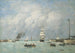 Le Havre, port entrance - Eugène Boudin — artwork view
