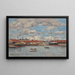 Le Havre, the dock basin - Eugène Boudin — framed artwork on a wall