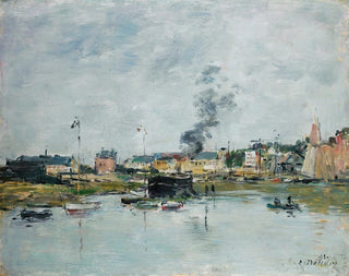 Le Port de Trouville - Eugène Boudin — artwork view