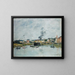 Le Port de Trouville - Eugène Boudin — framed artwork on a wall
