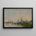 Le port de Bordeaux vu du quai de Bacalan - Eugène Boudin — framed artwork on a wall