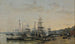 The port of Bordeaux seen from the Chartrons quay - Eugène Boudin — artwork view
