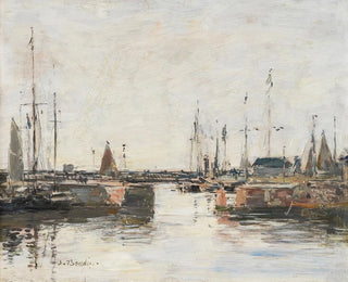 Le sas de Trouville - Eugène Boudin — artwork view